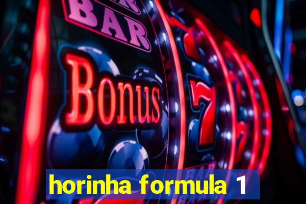 horinha formula 1